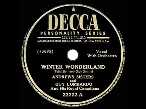 Guy Lombardo plays “Winter Wonderland”