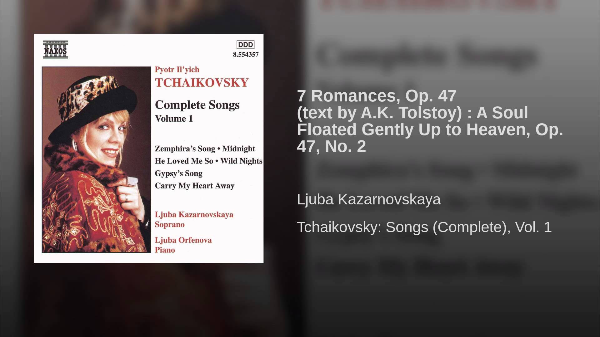 Tchaikovsky:  Gently the soul ascended to heaven