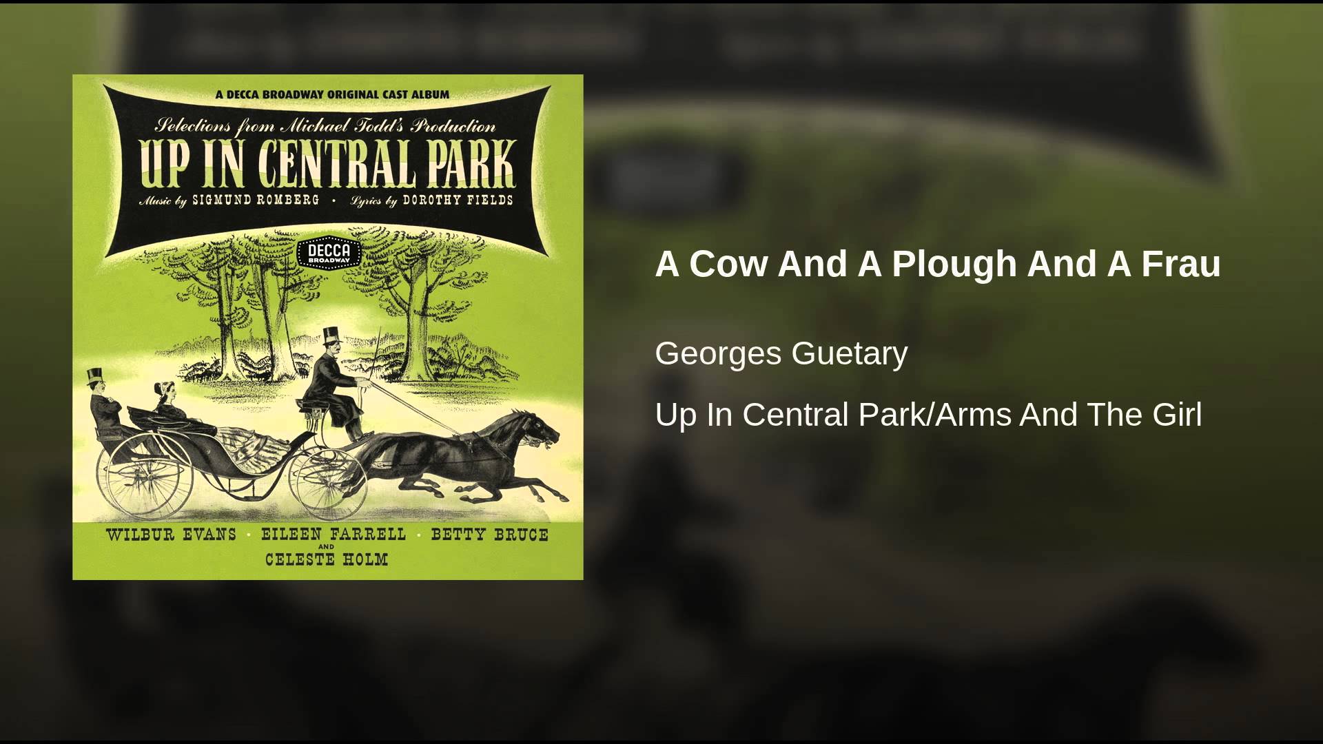 Dorothy Fields and Morton Gould:  A Cow and a Pough and a Frau