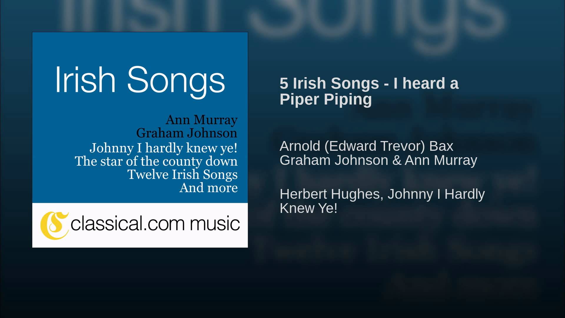 Arnold Bax: I heard a Piper Piping