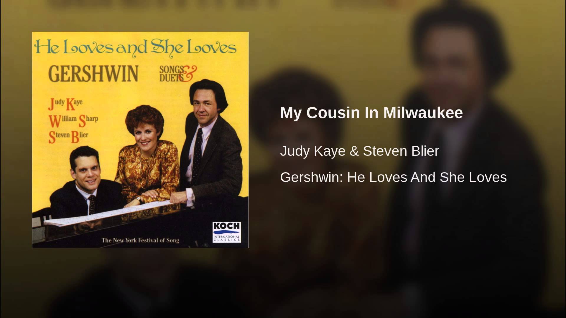 George Gershwin:  My Cousin In Milwaukee